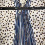 Free People  Floral Boho Hippie Gypsy Striped Lightweight Mini Sun Dress Small Photo 4