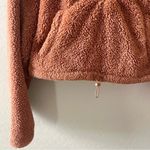 Aeropostale  Peach Fleece Cropped Hoodie Photo 2