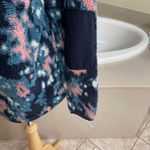 The North Face Womens Fleece Hoodie Pullover caPrint Navy Pink Blue campshire Photo 5