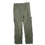 American Eagle Super High Rise Baggy Wide Leg Cargo Pants Green Y2K Womens 2 Photo 5