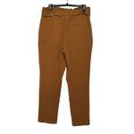 ZARA Women’s Highwaisted Paperbag Waist Belted Ankle Trouser Pant Photo 4