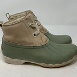 Sperry Women’s Sage Green Duck Boot size 7.5 Photo 0