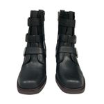 Lucky Brand  Katriny Buckle Straps Riding Boot in Black Leather size 6.5 NWOB Photo 2