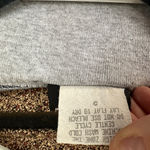 Knit Works Vintage Gray Ribbed Baby Tee Y2K Minimalist Style Medium Photo 4