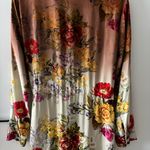 Aratta Silent Journey Boho Floral Western Velvet Collar Dress/Duster S Yellow Photo 10