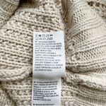 American Eagle • Crochet Knit Sweater in Natural, Balloon Sleeves, Size XS Tan Photo 11