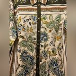 ZARA  Paisley Scarf Print Multicolor Satin Button Down Size XL Photo 1