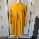 Anthropologie Rachel Parcell  yellow pleated long sleeve dress XS summer vacation Photo 2