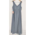 Birdy Grey  women's Dress Dusty Blue Size Xlarge Long‎ Party Dress Bridesmaids Photo 3