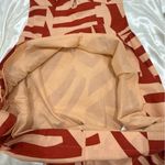 Mon Renn Surreal Midi Dress Tropico Print Red Medium Drop Waist Cotton Vacation Photo 9