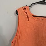 We The Free Free People Open Shoulder Tank Top Size Small Light Orange w/ Linen Photo 1