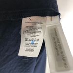 Loft Ann Taylor  Shirt Dress Button Front Belted Textured Pleated Navy Blue 6 Photo 3