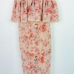 La Maison Talulah The Faithful Maxi Dress Pink Floral Pearl Size Small S EUC Photo 5