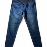 Maternity Dark Wash Skinny Jeans Full Panel‎ Comfortable Stylish Everyday Blue Size 8 Photo 0