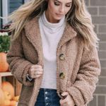 Free People So Soft Cozy Peacoat Jacket Coat Brown Photo 6
