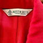 Vintage Austin Reed London England Red Blazer Suit Jacket Size 6 Photo 1