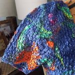 Free People Kenny Stretch Mini Dress in Majolica Blue Floral Photo 4