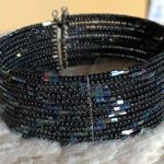 Black and Shimmer Stretch Bracelet Photo 1