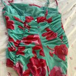 Pacsun Rhythm Inferna Floral Cinched One Piece Swimsuit Small Photo 3