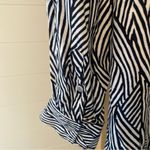 Terra & Sky  Plus Size Navy Blue Stripe Mini‎ Shirt Dress Photo 4