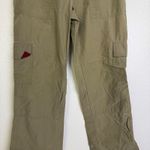 Abercrombie & Fitch Vtg Cargo Pants Womens 4 Khaki Red Parachute Bootcut Y2K Photo 3