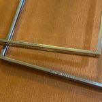 Saint Laurent  Double Square Hoop Earrings in Metal Photo 4