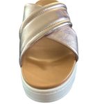 UGG  Women's Zayne Crossband Slide Platform Sandal Sz 9.5 Rose Gold Cushion NIB Photo 5