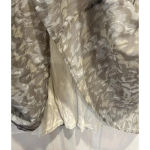 Soft Surroundings  Maxi‎ Skirt Gray Beige Abstract Beach Vacation Lined Petite L Photo 2