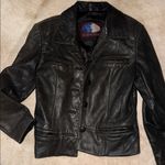 Classic Black Leather Jacket butter soft size medium Photo 3