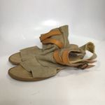 Blowfish Malibu Balla sandals peep toe tan canvas casual women's size 9 Photo 2