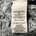 Free People  Women’s M Black White Sweater Knit Peplum Hem Sleeveless Tank Top Photo 6