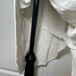 Maeve  Anthropologie Dress XS White Textured Button Down Midi‎ Shirt Dress Photo 1