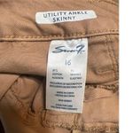  Seven 7 Utility Ankle Skinny Jeans Pants Size 16 Khaki Tan Photo 4