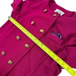 Vintage Manikin Fusia Double Breasted Crewneck Blazer Size 4 Red Size M Photo 8