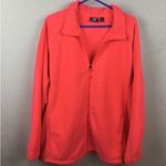 New Balance Fleece Coral Orange Zip Up Jacket 2X New Photo 2