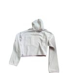 UGG  Fleece Cropped Hoodie Pink Pullover Kangaroo Pocket Drawstring Size M Photo 1