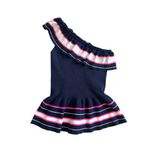 Lilly Pulitzer  Striped Ruffle Asymmetrical Top Size Small Photo 4