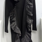 Magaschoni Exposite By  Cocktail‎ Cardigan Sweater Women’s Sz S Black Open Front Photo 0