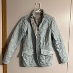Barbour  Sky Blue Quilted Puffer Jacket Size 6 Photo 8