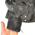 Slate + Willow  black faux leather moto jacket size XS Photo 2