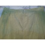 Terry Lewis Casual Luxuries Green Suede Leather Skirt Size 16 NWT Photo 4