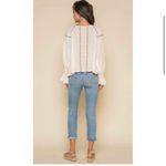 Raga  Lyra Cream Open Tassle Tie Front Ling Sleeve Embroidered Size Small Photo 1