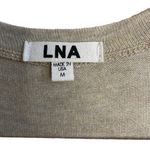 LNA  Revolve Esperenza Lace Up Linen Blend Lightweight Sweater Photo 2