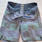 LL Bean Lakewashed Blue Green Seersucker Plaid Chino Bermuda Shorts Size 6 Photo 10