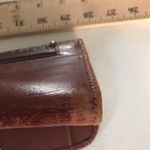 American West Handmade Leather Floral Womens Wallet Brown Photo 7
