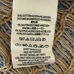 Free People  Knitted Top Women’s Small Blue Tan Side by Side Peplum Tank size S Photo 9