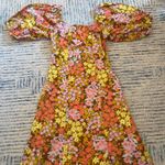 Billabong  Floral Puff Sleeve Dress XS Photo 0