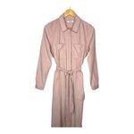 Madewell Pink Corduroy Belted Jumpsuit Coveralls Long Sleeve Women Size 4 Photo 5