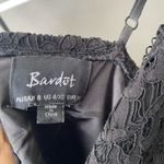 Bardot  sz 4 Black Lace Ruffle Tiered Spaghetti Strap Dress Cocktail Witchy Goth Photo 6