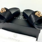 Versace NWB Palazzo Medusa Slide Sandal Black Size 37EU 1009461 DGOM8 KVO41 Photo 4